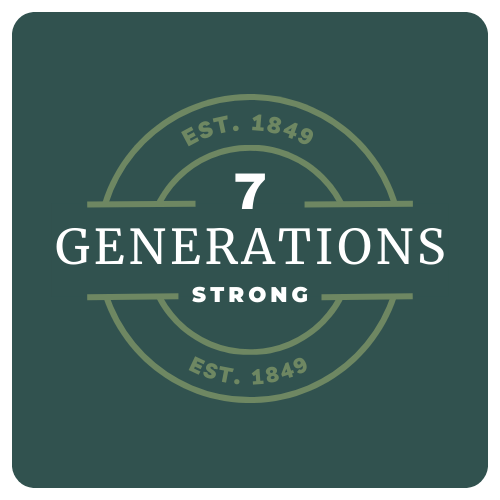 7 Generations Strong - Icon to represent the seven generations that work at Gee Farms.